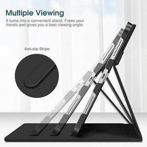 Pour <span class=keywords><strong>iPad</strong></span> Pro 11 <span class=keywords><strong>Air</strong></span> 4 5 nouveau support en cuir PU plaine carte de protection portefeuille étui pour tablette pour <span class=keywords><strong>iPad</strong></span> 10e 11e étui pour tablette - Product Image 6