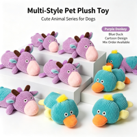 Jouet en peluche de dessin animé en gros, corde en coton, jouet à mâcher indestructible pour chien, couineur, nettoyant pour les dents, écologique pour grands chiens, en vrac et personnalisé