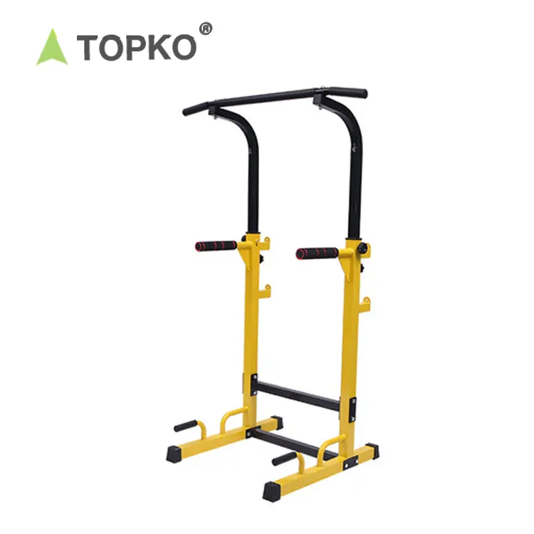 TOPKO Offre Spéciale Calisthénie Réglable Power Tower Musculation Dip Stands Station Parallèle Parallettes Bars Squat Rack