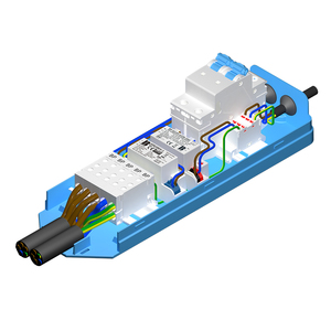 Boîtier <span class=keywords><strong>de</strong></span> <span class=keywords><strong>poteau</strong></span> d'éclairage public avec protection contre les surtensions 10 kV (OVP/UVP) et <span class=keywords><strong>disjoncteur</strong></span> MCB, étanchéité IP67 - Product Image 3