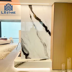 LX Panda Whiter Marble Interior Wall Stone Decoration Living Natural Marble Wall Decoration Tiles