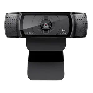 Black logi tech C920 Pro 1080P Webcam Anchor Recommended Web Camara Beauty Video Hd Webcam For Desktop Computer