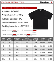 Camisetas personalizadas al por mayor con diseños personalizados, 305g, con bordado 3D, estampado en relieve y serigrafía para ropa urbana.