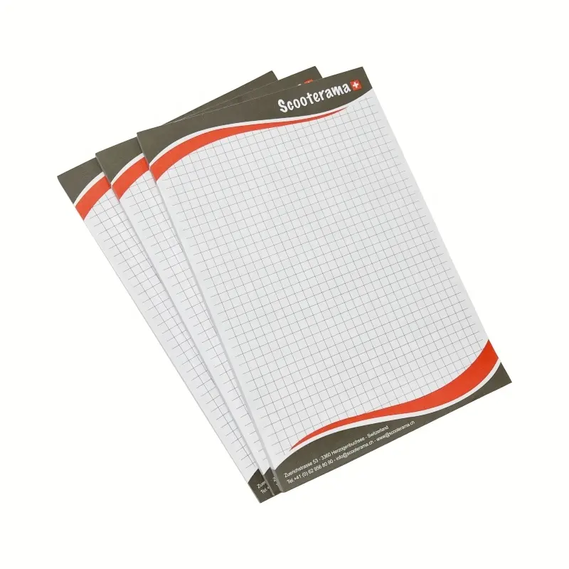 Grosir Tear Off menulis Memo Pad promosi A6 A5 A4 kustom Logo cetak kantor kertas Notepad Pad