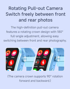 Jam Tangan Pintar Anak Global Versi 4G Android Lte GPS Sos Panggilan Telepon Panggilan Video Obrolan Musik Layar Lengkung <span class=keywords><strong>Whats</strong></span> <span class=keywords><strong>APP</strong></span> untuk Anak-anak AS06 - Product Image 4