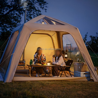 Tente de camping gonflable automatique d'extérieur, pare-soleil, portable, gazebo à air, imperméable, grand espace, abri de plage
