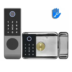 Wireless Waterproof Rainproof TTLOCK Tuya Wifi Fingerprint Smart Lock For Outdoor Access Control System