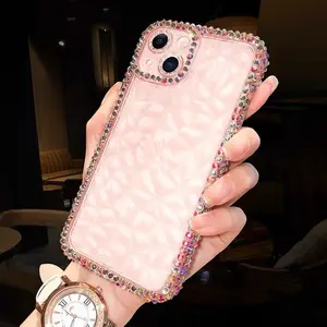 Custom Logo Anti Falling Phone Accessories Diamond Phone Cover Case For Smartphone For Iphone 11 12 13 14 Pro Max