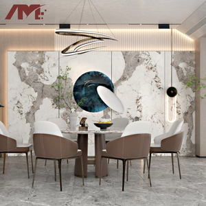 Motif somptueux fournisseur Foshan comptoir armoire décor bâtiment hall intérieur mur plaques de porcelaine carrelage <span class=keywords><strong>dalle</strong></span> de pierre frittée - Product Image 4