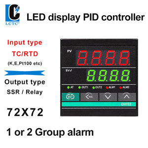 Lctc ch702 PID điều khiển nhiệt độ K E PT100 Nhiều đầu vào SSR Relay đôi đầu ra LED hiển thị cho công nghiệp 72*72 Mét - Product Image 2