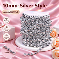 Chaîne de perles artificielles en plastique colorées pour la Saint-Valentin et les fêtes de Noël - Vente en gros
