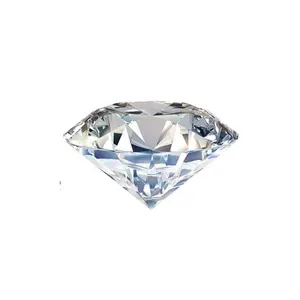 Diamantes sintéticos polidos Lab Grown HPHT Diamante 0.34ct Cvd Branco Calor Áspero Diamante Azul Safira Pedra Natural Não aquecida 3.5