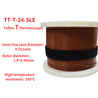 Fil de compensation pour thermocouple de 300 mètres (1000 pieds) par rouleau TT-T-30-SLE TT-T-36-SLE – Fil d'extension de température pour thermocouple