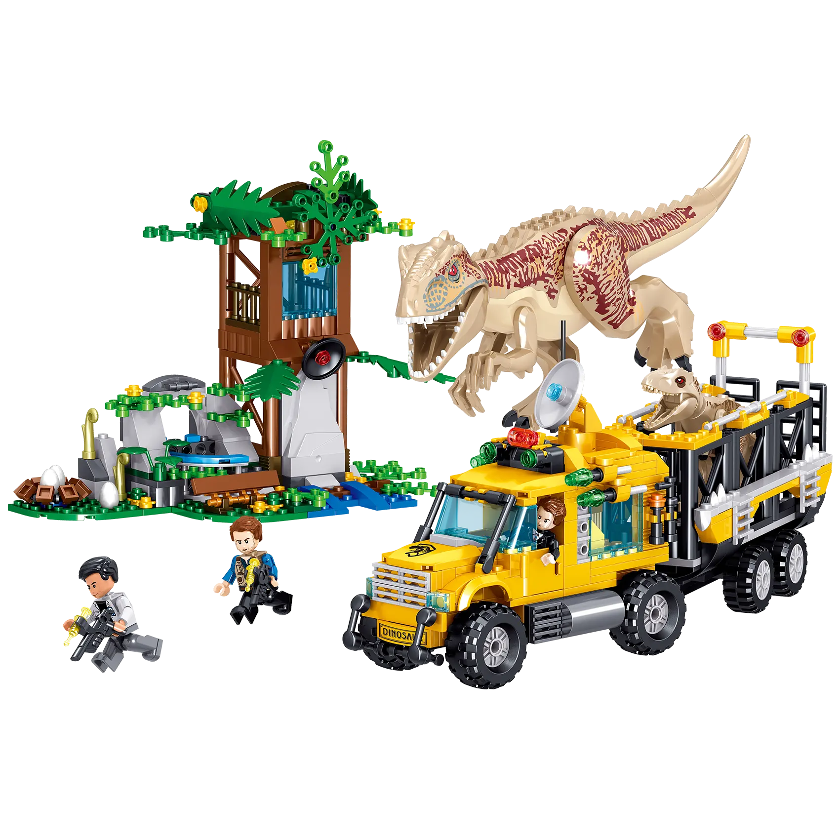 ZHEGAO-bloques de construcción de dinosaurios, juguetes educativos de dinosaurios, <span class=keywords><strong>bloque</strong></span> de animales