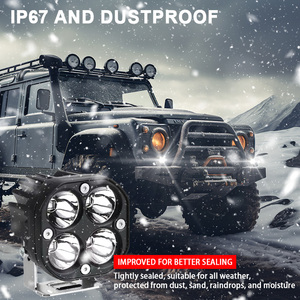 Hot Bán Phong Cách 3 Inch 40W <span class=keywords><strong>LED</strong></span> Làm Việc Ánh Sáng Trắng Vàng Tại Chỗ Chùm Sương Mù Ánh Sáng Cho ATV UTV Xe Xe Máy Thuyền - Product Image 5