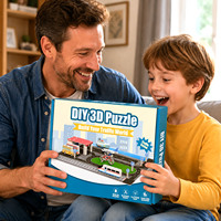 Puzzle 3D en papier Train à grande vitesse, kit de modèle DIY, jouet éducatif à assembler, casse-tête, ensemble de construction, décoration de bureau, collection