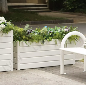 Jardinières rectangulaires sur mesure pour l'extérieur, utilisées dans les jardins et les cours - Product Image 4