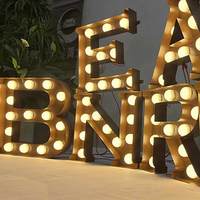 Lettres lumineuses 3D en fer galvanisé résistant à la rouille, logo personnalisé, enseigne LED pour bar à vin, salon, signalisation murale extérieure