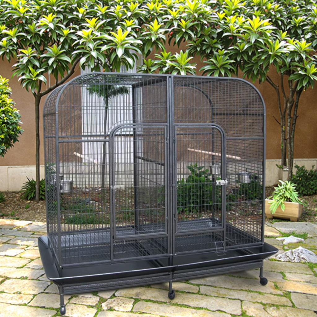 double parrot cage