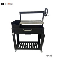 Modèle populaire 2024 Barbecue argentin en briques réfractaires avec grille de cuisson réglable, Grills Gaucho, Barbecue Santa Maria