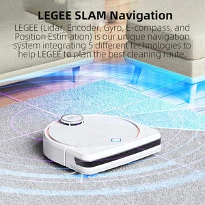 LEGEE D7 หุ่นยนต์ดูดฝุ่นอัจฉริยะ ระบบนำทางด้วยเลเซอร์ แรงดูด 2700 Pa พร้อมฟังก์ชั่นถูพื้น ควบคุมผ่านแอพและเสียง ใช้งานได้นาน 180 นาที มาตรฐาน EU เหมาะสำหรับโรงแรม - Product Image 6
