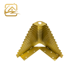 Wholesale Furniture <b>Leg</b> Factory Suppliers Luxury 15cm Golden Golden Decorative Metal Triangle <b>Sofa</b> <b>Leg</b> For Hotel Cabinet Bed - Product Image 4