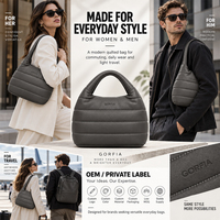 Sac à main pour homme avec motif personnalisé, matelassage doux, design minimaliste, sacs à main décontractés, légers, sac à bandoulière, logo OEM