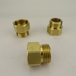 Brass Hose Bib Adapter 1-116 Inch To 34GHT Anti Corrosion For Washing Machine - Product Image 1