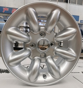Jantes en alliage d'aluminium 13x6.0 pouces PCD 4/101.6 Offset 20mm, <span class=keywords><strong>nouveau</strong></span> design concave, finition noire pour Opel GT Olympia Minilite - Product Image 3