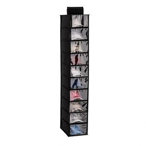 Estante de Almacenamiento para Sombreros Personalizado con Cubierta Antipolvo, Organizador de Armario para Colgar Sombreros con 10 Estantes - Product Image 1