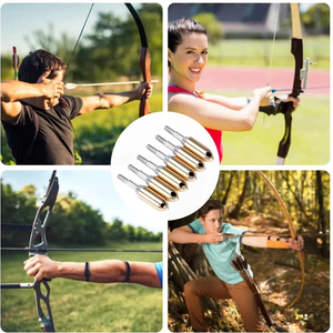 Tir à l'arc <span class=keywords><strong>cuivre</strong></span> sifflet pointe de flèche pratique en plein air pointes de flèche conseils arc à tête large chasse tir bricolage accessoires - Product Image 5