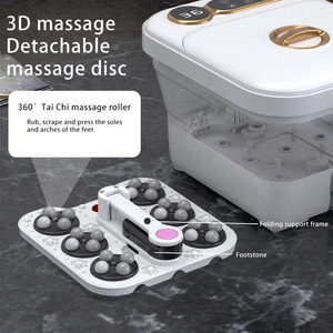 Bain de pieds pliable TAHATH |   Baignoire de massage chauffée électriquement, confort à température constante, soin spa relaxant profond à domicile, relaxation thérapeutique - Product Image 3