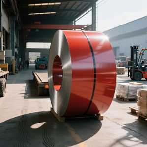 Bobine galvanisée enduite de couleur de Ppgi/feuilles de Galvalume de toiture en métal/matériaux de construction Prepinted petit pain en acier - Product Image 1