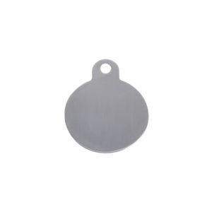 Berbentuk Bulat Personalisasi Portabel Sisi Ganda Tag Anjing Kosong Tag Kerah Hewan Peliharaan - Product Image 3