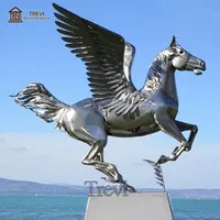 Grillie Cavalo pulando-P - Ornamento de grade de cavalo pulando em