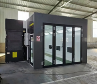 Cabine de peinture automobile de luxe BOSCAR SB-008L à haut débit d'air (25000 m³/h), chauffage rapide 80°C, certifiée CE, puissance 30 kW