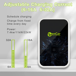 Estación <span class=keywords><strong>de</strong></span> <span class=keywords><strong>Carga</strong></span> <span class=keywords><strong>de</strong></span> Pared Zencar para Vehículos Eléctricos, 32A 7kW, Wallbox con OCPP y Wifi para Uso Comercial con Vehículos Eléctricos Chinos GB/T - Product Image 3