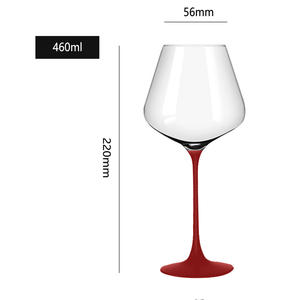 Gobelet en verre de cristal de luxe de haute qualité fait à la main <span class=keywords><strong>Bourgogne</strong></span> Bordeaux Verre à <span class=keywords><strong>vin</strong></span> rouge et à champagne avec fond noir - Product Image 3