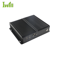 Mini pc industriel sans ventilateur j4125 processeur ordinateur intégré double Lan RS232 Linux OS DIN rail PC