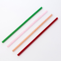 Pailles en plastique réutilisables à paillettes en forme de cœur, sans BPA, en PP, colorées et scintillantes, pour mariages et fêtes, vente en gros