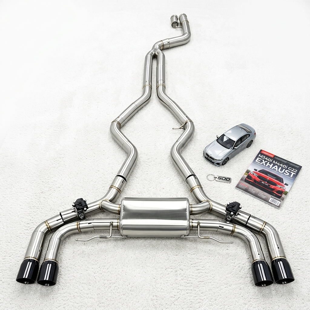 VantaFlow Stainless Steel Catback Exhaust Fit for BMW M340i M440i G20 G22 3.0T 2019-2026 Valvetronic Muffler With Valve