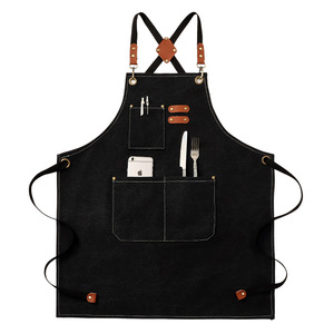 Tablier en toile Yunyi Town, taille unique, imperméable, pour cuisine, jardin, café, uniforme de travail, livraison directe transfrontalière - Product Image 5