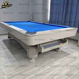 โต๊ะพูลบิลเลียดแบบมืออาชีพ ขนาด 8 ฟุต 9 ฟุต ขายดี พร้อมระบบส่งลูกกลับ ขาไม้เนื้อแข็ง สไตล์อเมริกัน สำหรับเล่น 9 บอล - Product Image 6