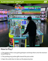 Machine de jeu d'arcade à grue de rédemption, distributeur de cadeaux et de prix, à monnayeur, personnalisable, avec commande par bouton multi-prises et joystick 1