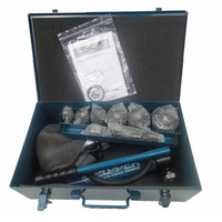 Kit Perforador Hidráulico Tipo Split ZUPPER SYK-8B, Herramienta para Perforar Chapa Metálica, para Cajas Eléctricas y Perforación de Placas de Acero