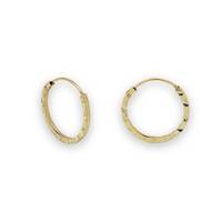 Pendientes de Aro Cuadrados de Oro Amarillo Personalizados de Moda, Sin Níquel, Sin Plomo, Certificados para Mujer