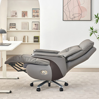 Combinaison de table de conférence et de chaises de bureau en cuir exécutif moderne pour 6 à 20 personnes, hauteur réglable, luxe léger, haut de gamme