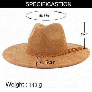 Sombreros Fedora al por mayor personalizados con ala ancha de 10 cm, unisex, estilo jazz, con borla en forma de corazón, para negocios, exteriores y uso casual. - Product Image 6