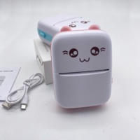 Mini Imprimante Photo Thermique USB Portable Neuve, Imprimante Mobile de Poche pour Autocollants, Matériel de Papier d'Impression Thermique Noir et Blanc BT