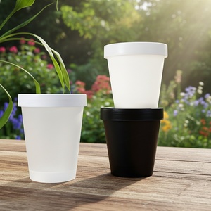 Envases de Plástico PP de 200g y 250g para Cosméticos, Crema, Exfoliante Corporal, Transparentes, Blancos y Negros, con Tapa, para Crema Corporal - Product Image 1